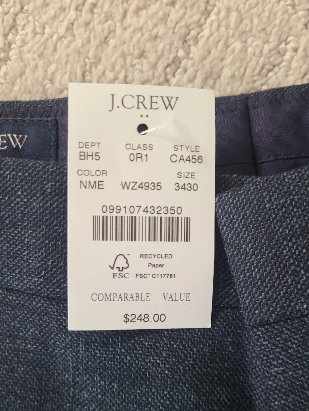 J. Crew nwt size
